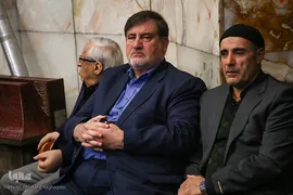 اسماعیل نجار، رئیس سازمان مدیریت بحران کشور در مراسم تشییع پیکر مرحوم حجت الاسلام والمسلمین سید هاشم رسولی محلاتی
