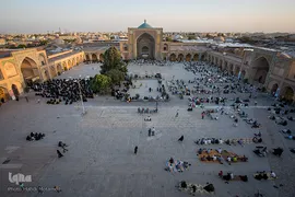 مراسم دعای عرفه در مسجدالنبی (ص) قزوین