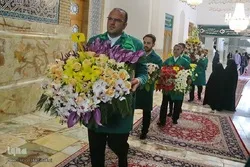حرم حضرت معصومه(س) کو پھولوں سے سجایا گیا