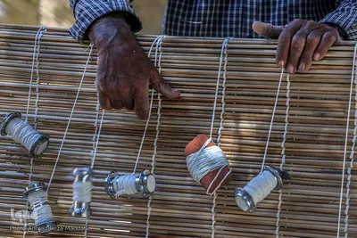 بوریا بافی در زرقان استان فارس