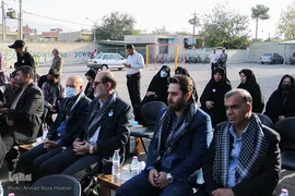 نواخت زنگ استکبارستیزی در محل درس شهید حادثه تروریستی حرم مطهر شاهچراغ(ع)