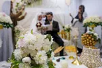 برگزاری مراسم عقد ازدواج جمعی از جوانان، به‌مناسبت ولادت باسعادت امام حسن مجتبی(ع)