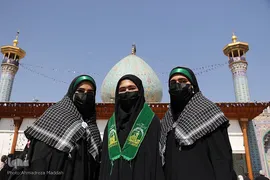 مراسم سوگواری اربعین حسینی در آستان مطهر حضرت شاهچراغ(ع) در شیراز