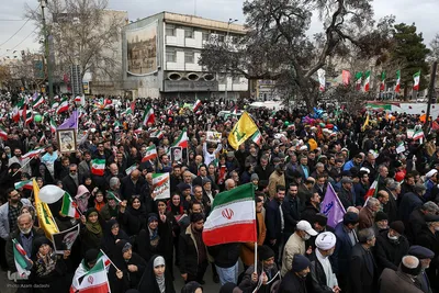 راهپیمایی ۲۲ بهمن در قزوین