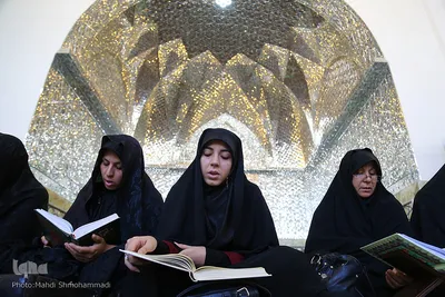 آیین جزء خواني قرآن‌کریم در آستان امامزاده عبدالله(ع)شهرری