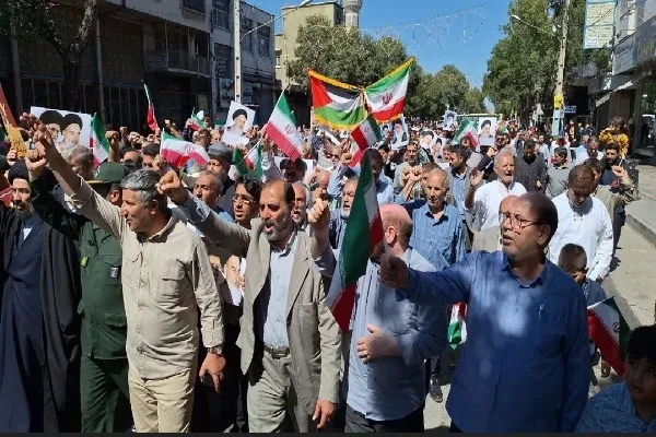اردبیلی‌ها در راهپیمایی جمعه‌ خشم و نصر جنایات صهیونیسم را محکوم کردند