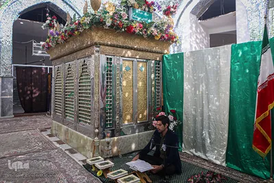 مراسم جز خوانی مجازی در امام زاده ها