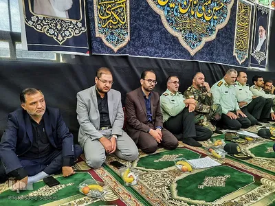 مراسم چهلم شهید مدافع امنیت شهید علی میرزایی در ملایر