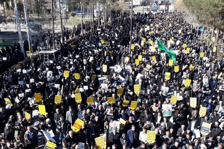 برگزاری راهپیمایی حمایت از اقتدار نظام در کرمان