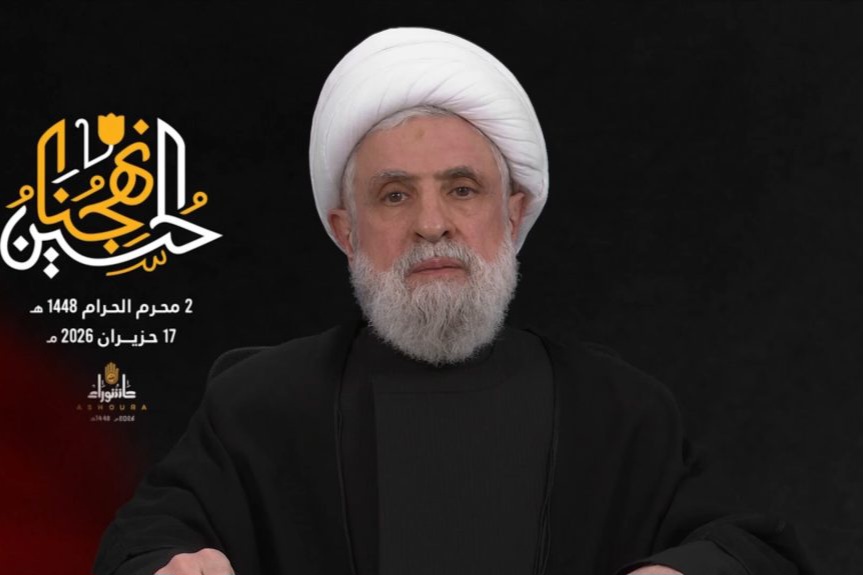 الشيخ نعيم قاسم يبارك إیران انتصارها ويدعو إلى الاستفادة من هذه المحطة المفصلية