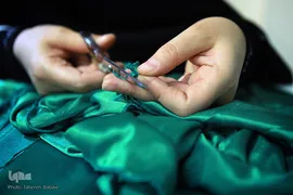 مراسم افتتاحیه کارگاه های دوخت لباس شیرخوارگان حسینی