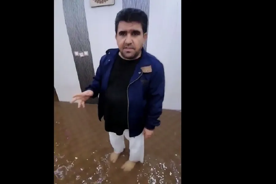 فیلم | آب‌گرفتگی شدید منزل ابتهال‌خوان کشور