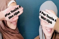 Fransada müsəlman qadınlardan 'hicabıma toxunma' etirazı - Foto