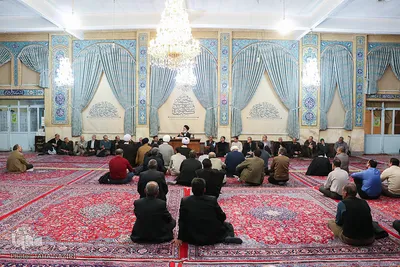 جلسه تفسیر سوره کهف در مسجد حاج تقی خان اراک