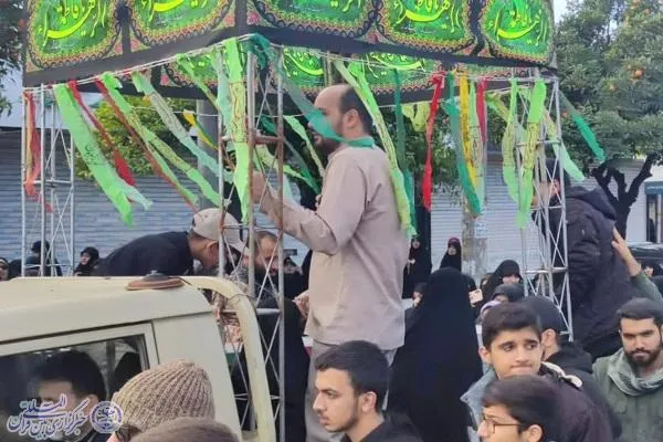 تشییع پیکر مطهر شهید گمنام با حضور پرشور مردم در بابلسر