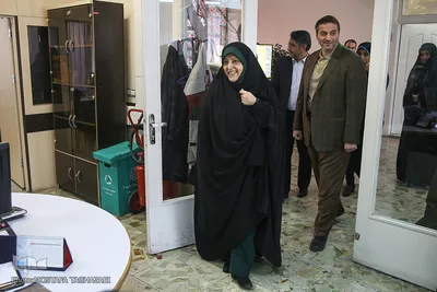 بازدید معصومه ابتکار، معاون رئیس جمهور در امور زنان از ایکنا
