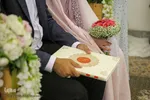مراسم عقد ازدواج جمعی از جوانان در آستان شاهچراغ به‌ مناسبت عید غدیر