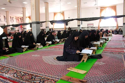 محفل جزخوانی بانوان در مسجد امام صادق (ع) بیرجند
