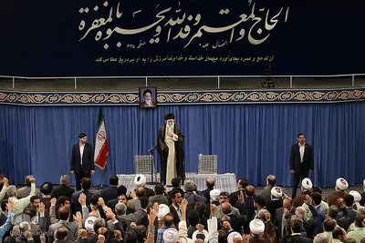 دیدار کارگزاران حج ۹۸ با حضرت آیت‌الله العظمی خامنه‌ای، رهبر معظم انقلاب اسلامی