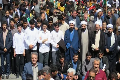 تجمع مردم شاهین‌دژ در حمایت از حمله موشکی ایران به رژیم صهیونیستی‎