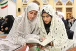 مراسم معنوی اعتکاف در مساجد قزوین