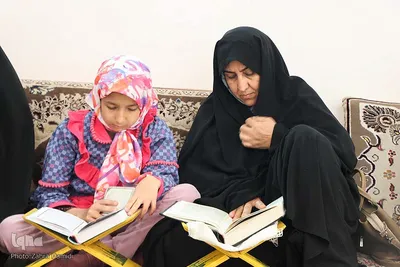 محفل جزء خوانی قرآن کریم در امامزادگان باقریه بیرجند