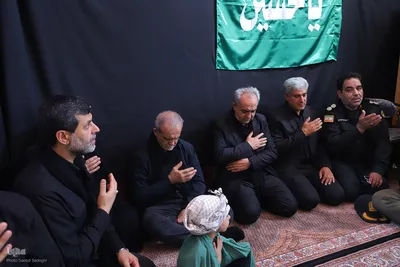 عزاداری عاشورای حسینی با حضور رییس جمهور در شهر سهند