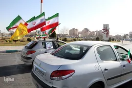 راهپیمایی خودرویی و موتوری 22 بهمن 1400 در یزد‎‎