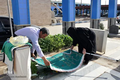 مادرانه هایی عاشقانه بر مزار تک فرزند شهیدم