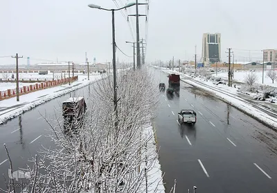 بارش اولین برف زمستانی در اراک