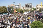 بدرقه پیکر شهید نیلفروشان به منزل‌گاه ابدی