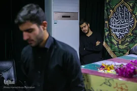 وداع با پیکر مطهر شهید مدافع امنیت طلبه بسیجی حسن مختار‌زاده