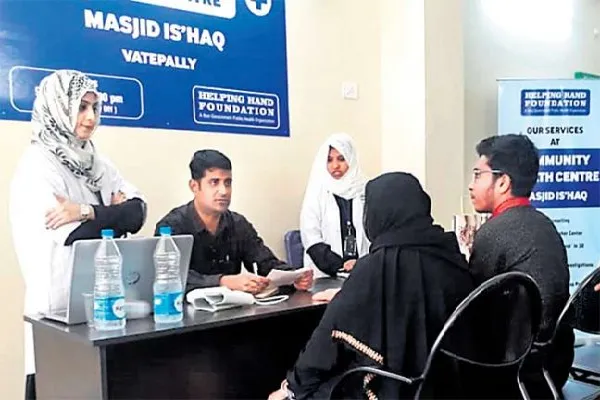 Haydarabad camiinin bir bölümü kliniğe dönüştürüldü