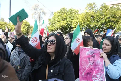 راهپیمایی شیرازی ها بر علیه اغتشاشگران