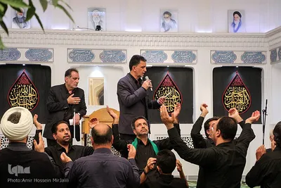 عزاداری سنتی در بیت شهید آیت الله صدوقی در یزد‎‎