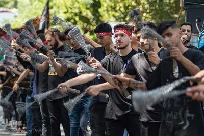 مراسم عزاداری تاسوعای حسینی در شهرستان کرج