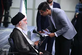 دیدار مدال‌آوران المپیادهای علمی و اعضای تیم ملی والیبال جوانان با رهبر انقلاب