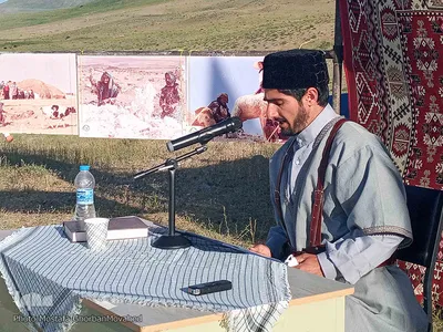 سفر یک روزه سردار عابدین خرم، فرمانده سپاه عاشورا و حضور بین عشایر ارسباران و آحاد مختلف مردم اهر