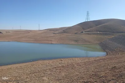 زمستان در زمستان سد خاکی آزادگان اهر