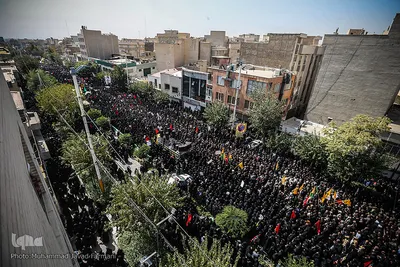 مراسم تشییع پیکر شهید محسن حججی در تهران