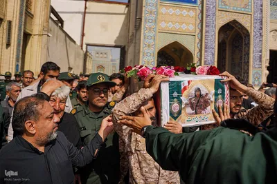 تشییع پیکر بسیجی شهید سید محمد امین مودت