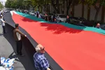 پرچم 200 متری فلسطین در تبریز
