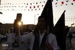 تشرف کاروان پیاده زیارتی حضرت شاهچراغ(ع) شهرستان فیروزآباد به حرم مطهر