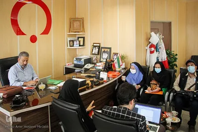 نشست خبری آقایی مدیرکل انتقال خون و حق جو مدیرکل فنی و حرفه ای استان یزد‎‎