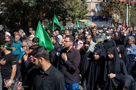 آیین پیاده‌روی جاماندگان اربعین حسینی در قزوین