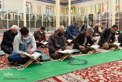 آیین جزءخوانی در آستان امامزاده محمد (ع) کرج