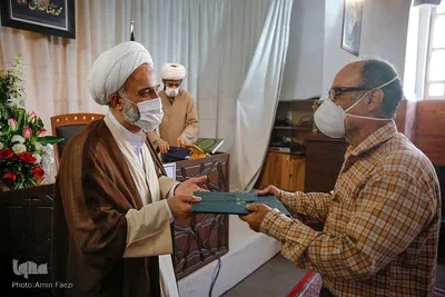 مراسم تجلیل از خبرنگاران توسط حوزه علمیه منصوریه