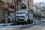 بارش اولین برف زمستانی رخت سفید بر تن ییلاقات استان یزد