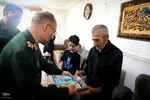 حضور فرمانده سپاه شهدا آذربایجان غربی در منزل شهیدان حمله تروریستی رژیم صهیونیستی‎
