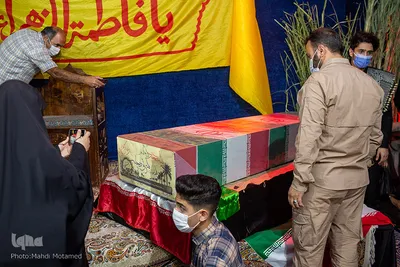 مراسم وداع با شهید گمنام در قزوین